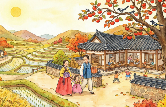 Korean traditional holidays Seollal Chuseok