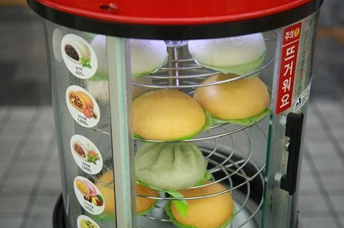 Glass warmers at Convenience store
