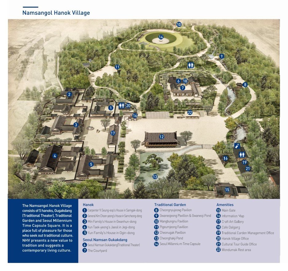 Namsangol Hanok Village Map