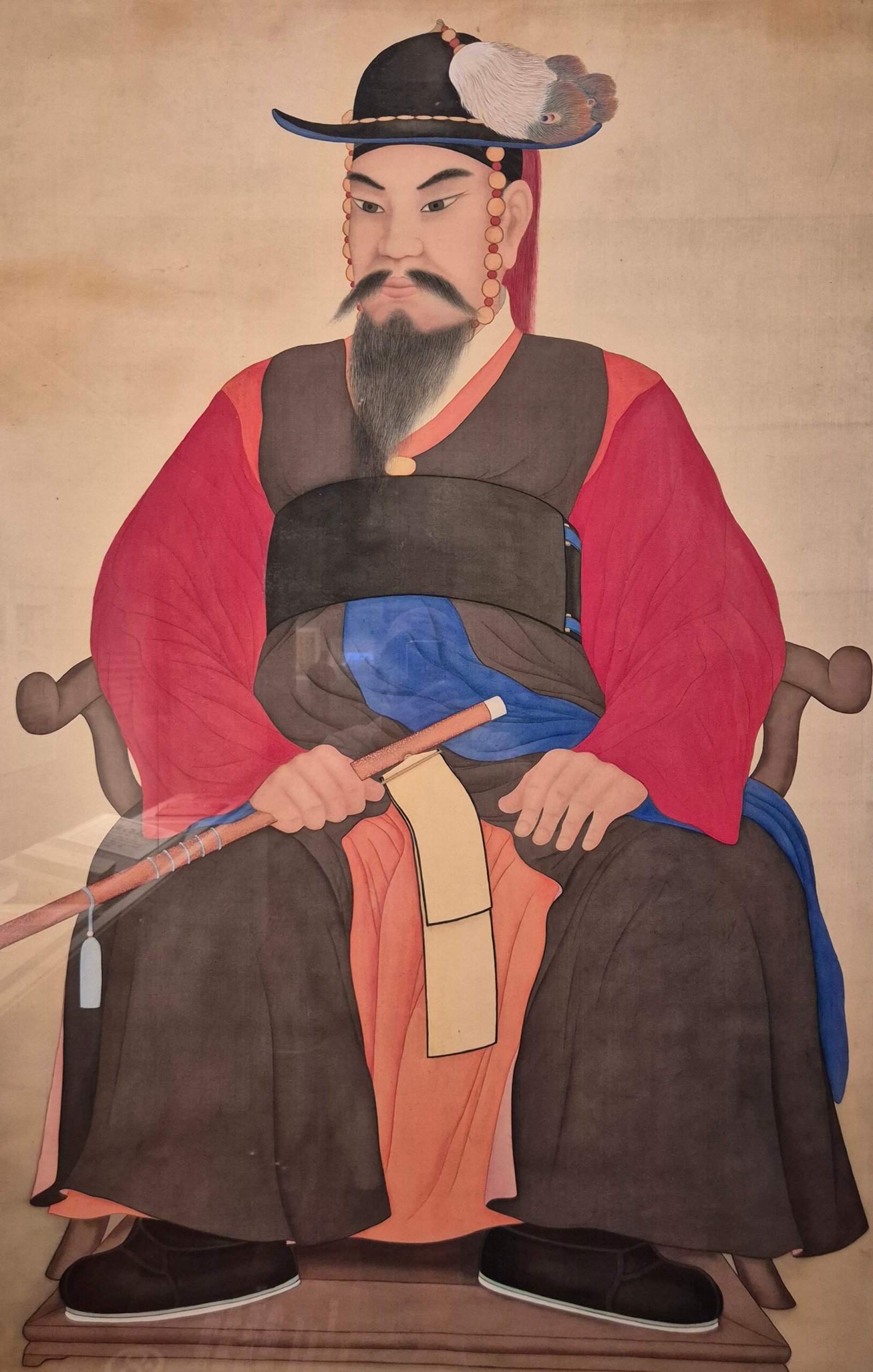 Portrait of Admiral Yi Sun-sin painted by artist Cheongcheon Lee Sang-beom