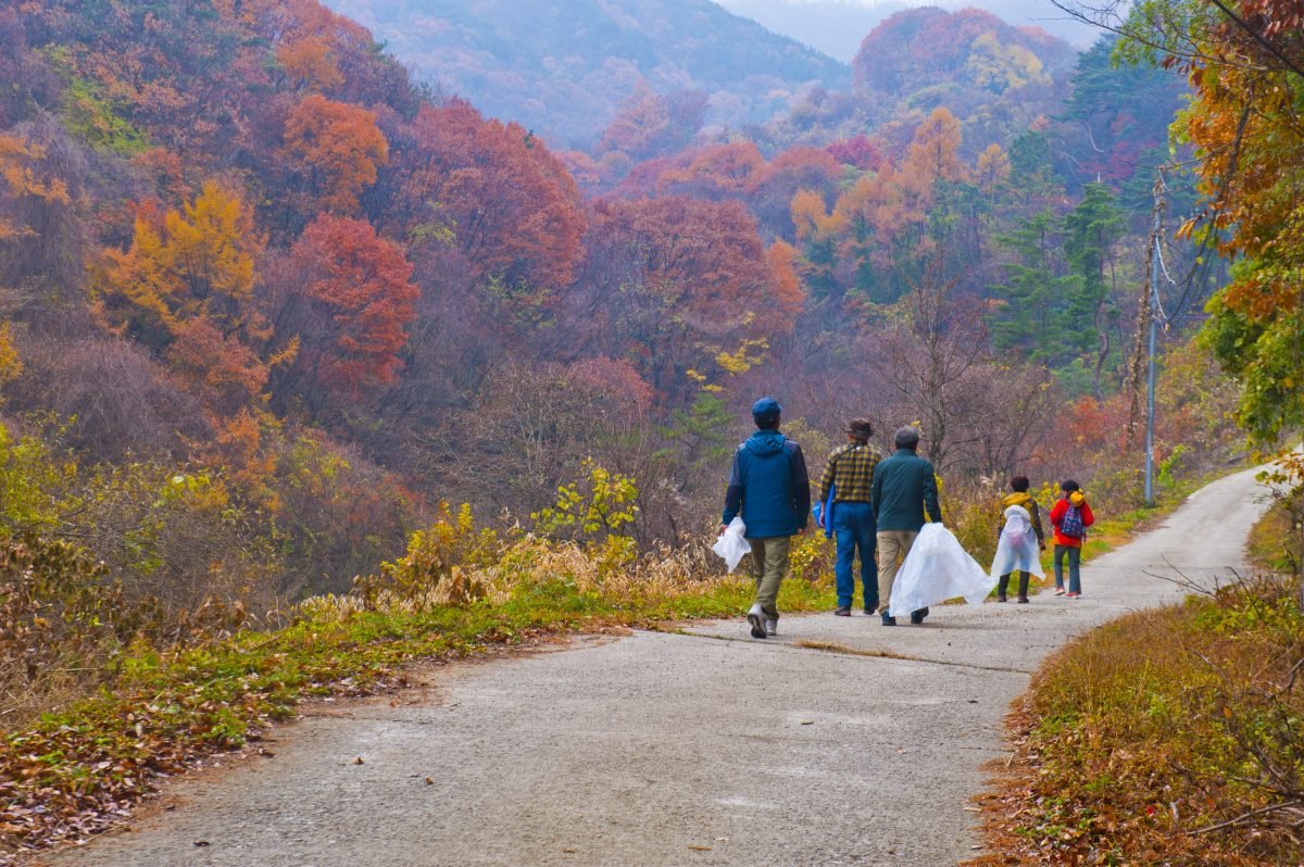 Autumn scenery along the Jirisan trail