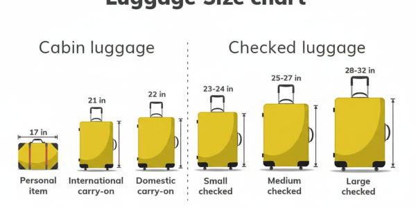 luggage size, packing for korea