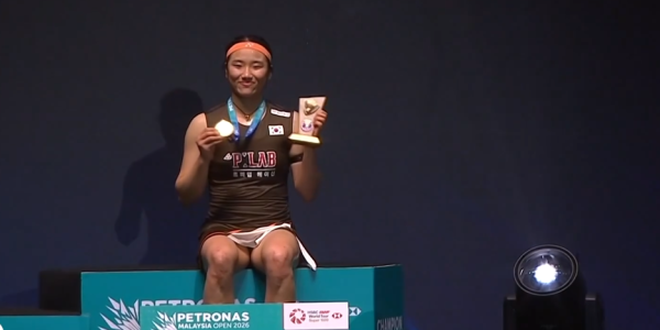 An Se-young, women's singles champion at the 'Malaysia Open 2026'